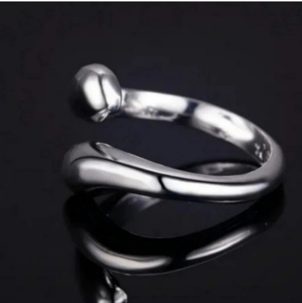 925 Sterling Silver Waterdrop Jewelry Set Bracelet Necklace Earrings and Ring - Picture 12 of 16